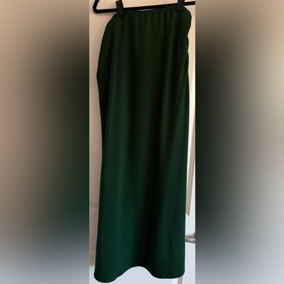 OGL Mermaid Maxi Skirt with Ruched Side & Brushed Inside -
Bush Green - Large - Picture 6 of 6